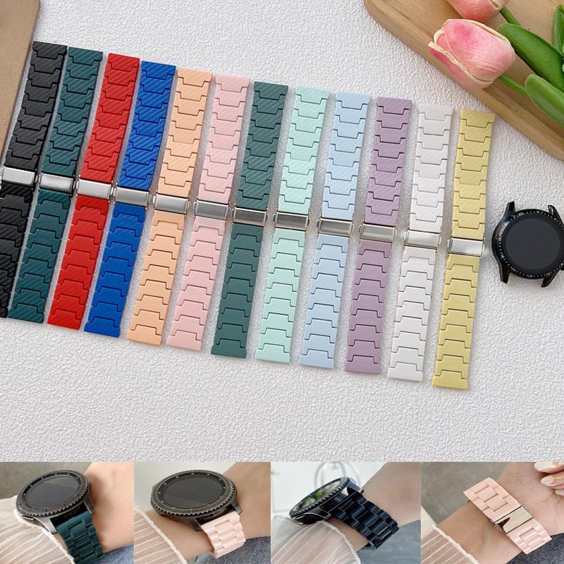 Ремешок 20 мм 22 мм для часов Samsung Galaxy watch 5 Pro/6/4/classic 46 мм Active 2 40 мм 44 мм Браслет из углеродного волокна Huawei GT/2e/3/Pro Amazfit GTS 2 Группа Xiaomi