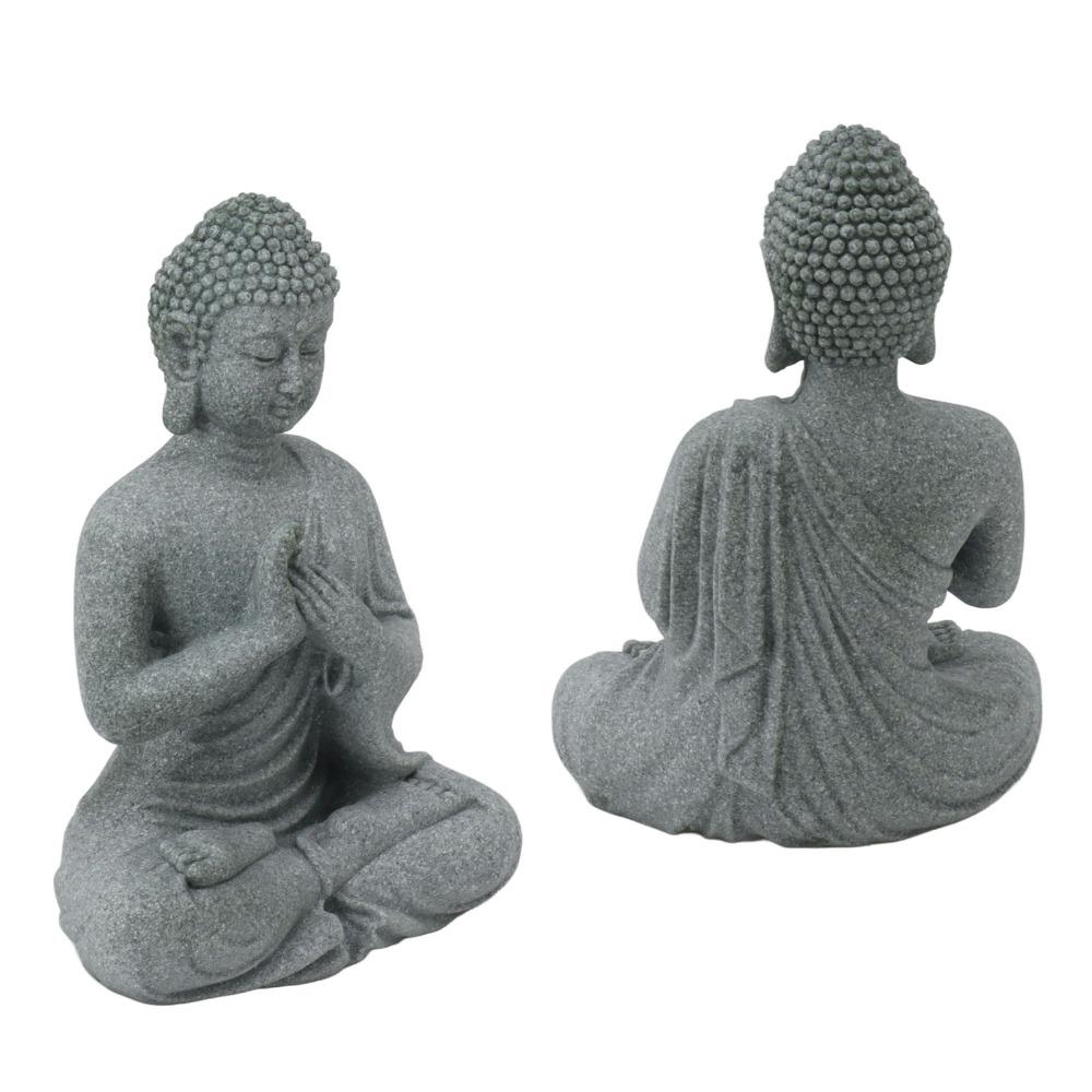 Green Sandstone Green Sandstone Buddha Tabletop Statue  Courtyard Landscape Ornament