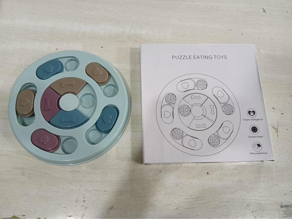 Cross-Border Pet Puzzle & Slow Feeder Bowl: Slow Eating Toy for Dogs & Cats, Snack Dispenser, Boredom Relief
