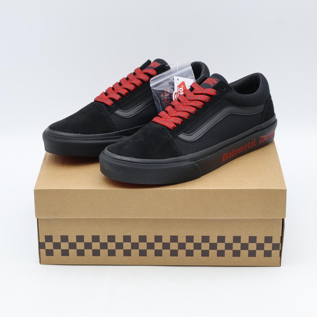 703000-0001 BABYMETAL Vans Old Skool Черный Красный (V36CF BABYMETAL) (Мужской)