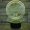 3d Led Night Light Football Desk Lamp Illuminating Lights 7 Color Gift Remote