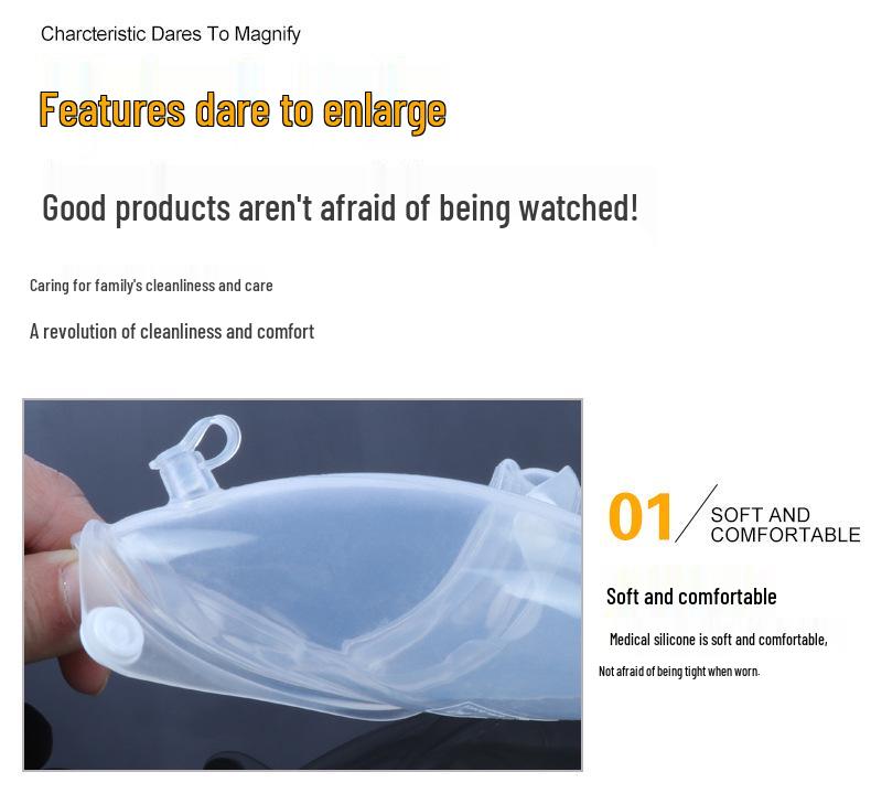 Мешок для сбора мочи для лежачих больных - Герметичная конструкция для недержания, подходит для пожилых мужчин и женщин