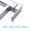 Gold Faucet Bathroom Metal Stainless Steel Handle Hot and Cold Mixer Faucet Square Faucet Beautiful Bathroom