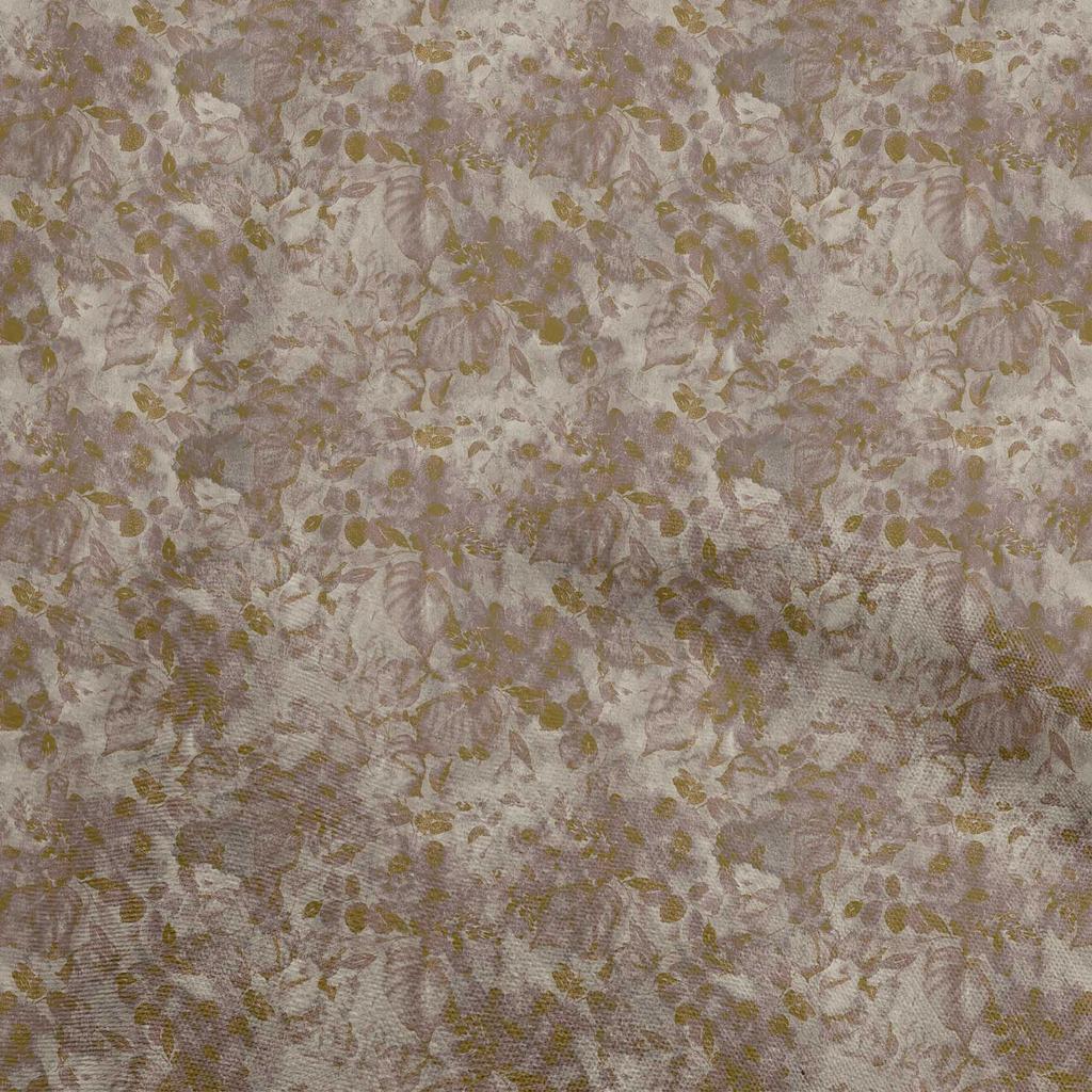 oneOone Cotton Poplin Dark Magenta Fabric Abstract Floral Dress Material Fabric Print Fabric By The Yard 42 Inch