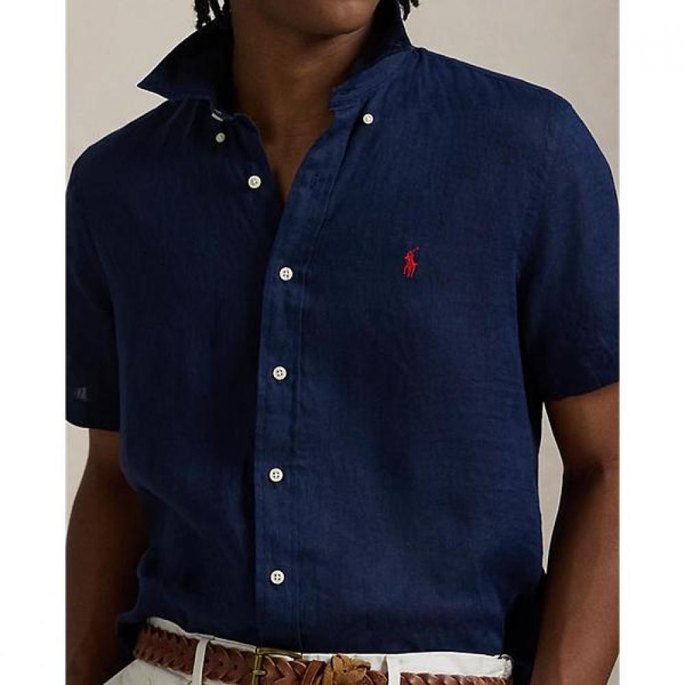 Polo Ralph Lauren Мужская классическая льняная рубашка Mnpowov1n820898410