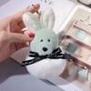 Plush Stuffed Animal Rabbit Fur Keychain Furry Doll Pompom Bunny Stuffed Keyring Bag Charm Kawaii Plush Bunny Pendant Women Girl