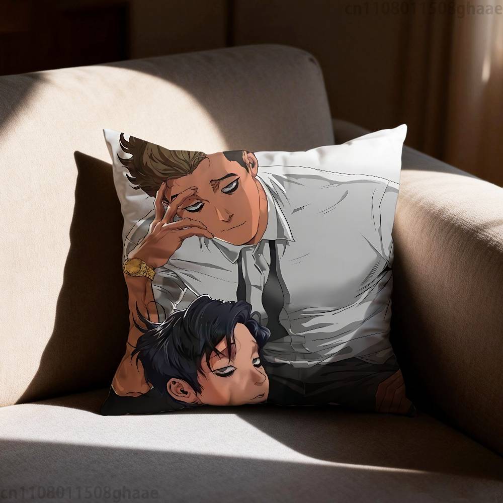 Подушка с принтом Killing Stalking, чехол на подушку для гостиной, дивана, спальни, декорация для дома