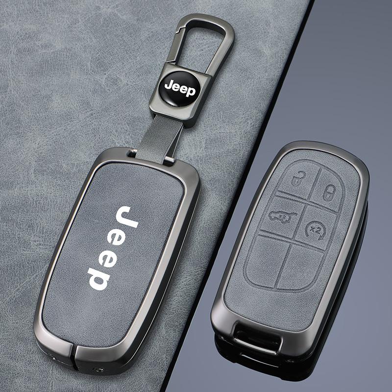 Metal 2/3/4/5 Buttons Car Key Case For Jeep Grand Cherokee WK2 KL Wrangler JK Renegade Commander Compass 2018 2022 Accessories AKY1