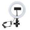Selfie Ring Light ABS Adjustable Color and Brightness Clip On LED Fill Light for Live Steaming Make Up Meeting Video Calls