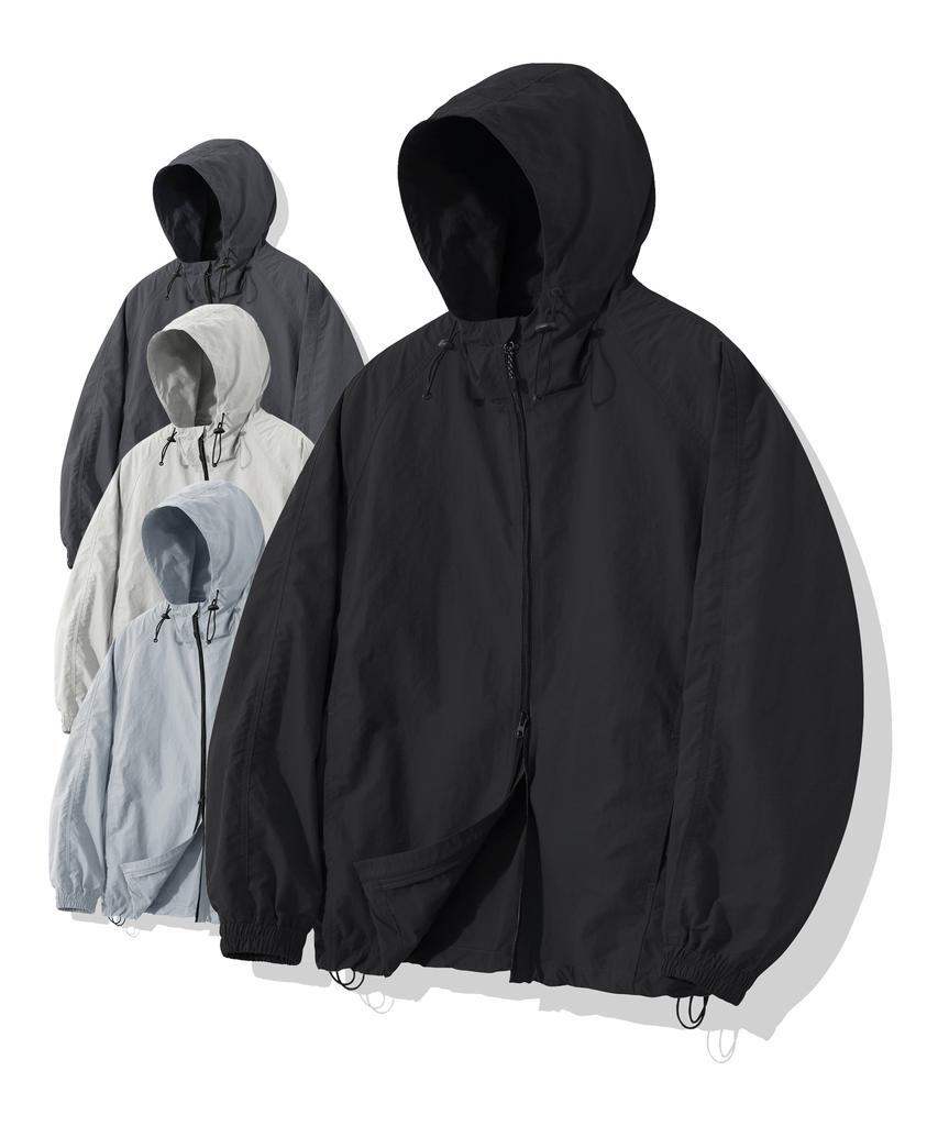 Двусторонний ветрозащитный плащ Moderment Oversize_Черный