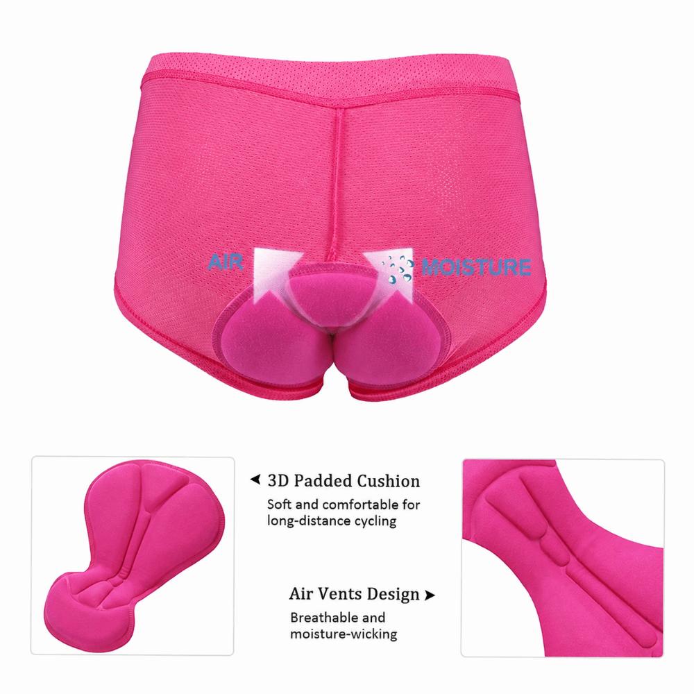 3D Pad Cycling Underwear Shorts Breathable Bike Underwear Pants Bike Shorts for Women Riders