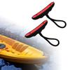2Pcs Kayaking Accessories Kayak Handles Toggle Boat Rope Handles Lightweight Sleek Universal with Cord for Rowing Surfing