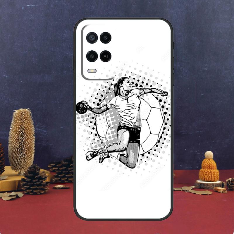 Гандбольный спорт для OPPO A96 A76 A16 A54 A74 A94 A58 A78 A98 A5 A9 A53 A52 A72 A91 A15 A17 A57 A77 A79 чехол