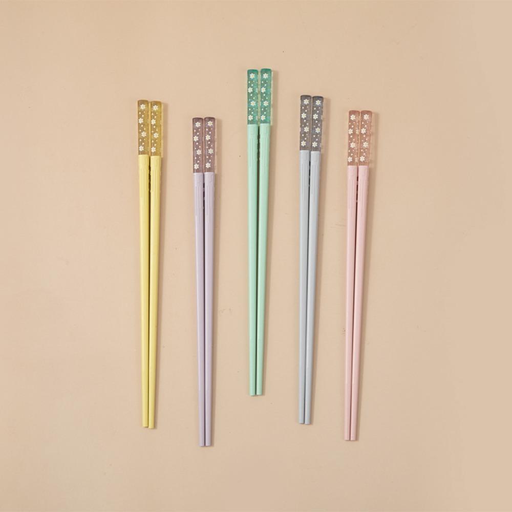 5 pairs Multicolor Sushi Sticks Fiberglass Japanese Chopsticks Amber Sakura Chopsticks Ramen