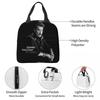 Johnny Hallyday Lunch Bags Portable Insulated Oxford Cooler France Mucisian Thermal Picnic Work Lunch Box for Women Girl