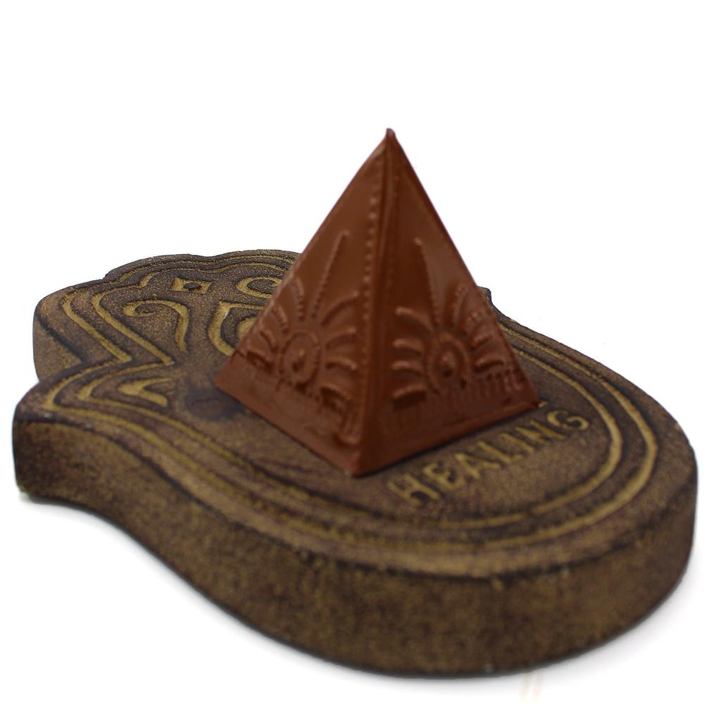 2x Incense Powder Pyramid Mould Set of 3 Black