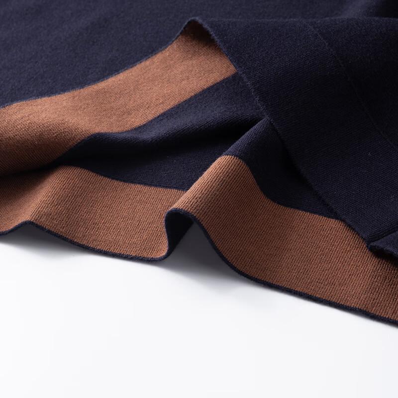 Dibinzhe Men's Plus Size Round Neck Knit Sweater