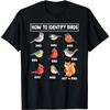 How to Identify Birds Not a Bird Squirrel Funny Birdwatcher Graphic Tee Casual Cotton T-Shirt