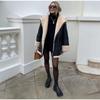 2023 Autumn/Winter Women's Fashion Cashmere Leather Jacket with Fur Collar