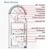 Drawing Rulers Geometric Ruler Mathematics Drawing Template Mathematics Ruler  Student Use