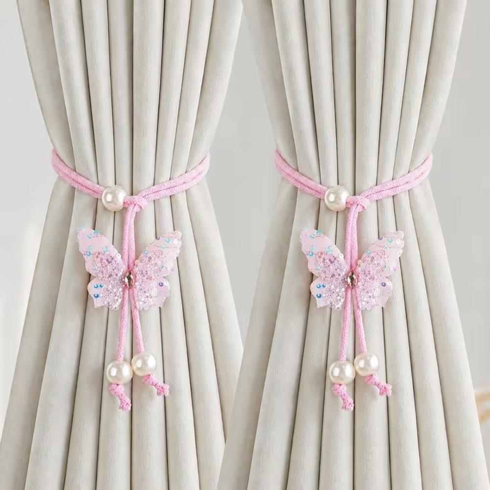 Adjustable Creative Curtain Straps Sequin Curtain Buckle Sweet Curtain Holders Drapes Tiebacks
