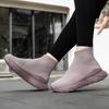 Women’s Moccasins Loafers High-top Casual Slip On Walking Shoes Summer Men’s Slip-ons Lightweight Socks Shoes for Mother Large Size 36-45