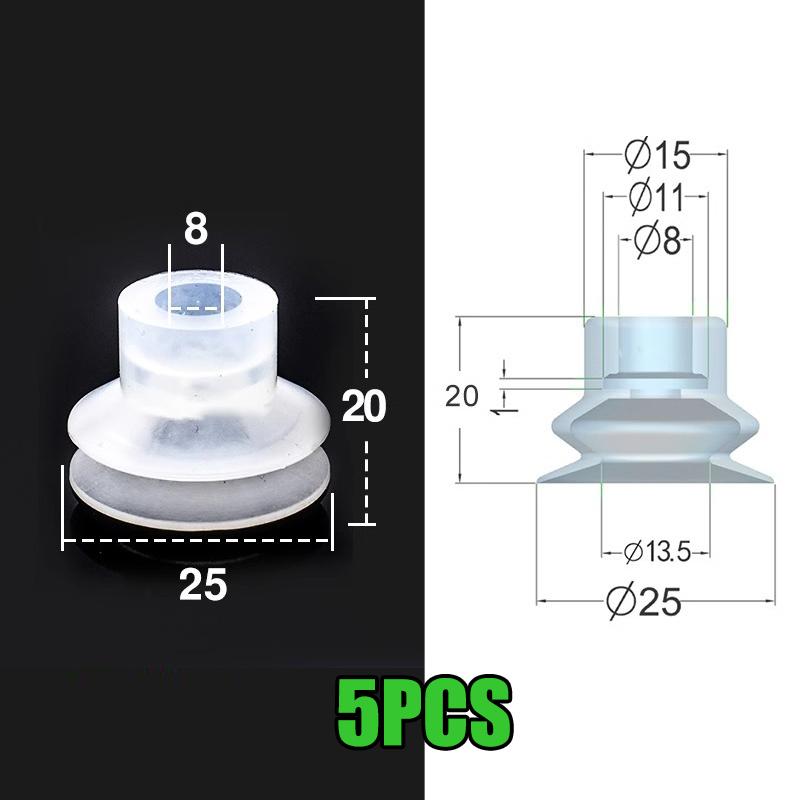 5 шт. DP Большая Вакуумная Силиконовая Присоска Однослойная Робот Промышленные Пневматические Аксессуары Сильная Присасывающая Насадка