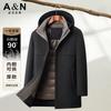 [Goose Down+One Piece Three Wear] 2025 Autumn/Winter New Down Jacket Men's Mid to Long Goose Down Jacket