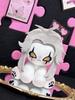 Anime The Freak Circus Pierrot Long Ears Hat 20cm Sitting Posture Figures Pillow Soft Body Mascot Plushies Pillow Sofa Cushion