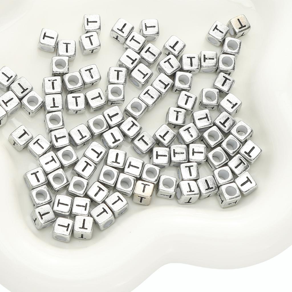 Бусины ручной работы Акриловые бусины с буквами алфавита Квадратные бусины Плоские бусины Круглые бусины Украшения ручной работы своими руками Аксессуары для браслетов Разделительные бусины Ручная нить бусины