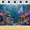 Tropical Sea Underwater Photography Backdrops Fishes Plants On Coral Reef Wildlife Beneath Waves Photo Studio Background UN-07