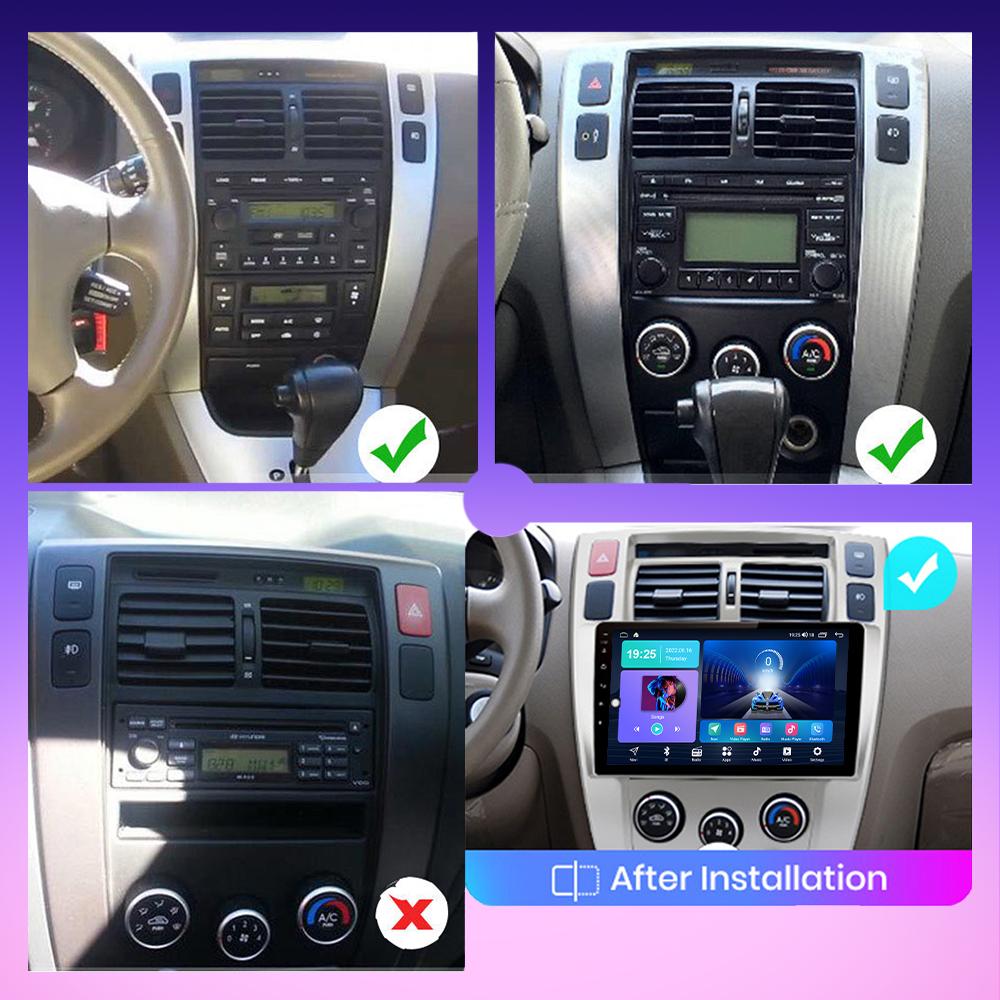 2 DIN Android автомобильное радио для Hyundai Tucson 2006-2013 мультимедийный проигрыватель головное устройство стерео GPS навигация WIFI 1+16 ГБ