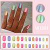European & American Minimalist Solid Color High-End Rainbow Candy Wearable Nails