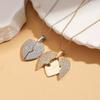 Handmade Heart-shaped Necklace Titanium Steel Couple Love Locket Female Lady Girl