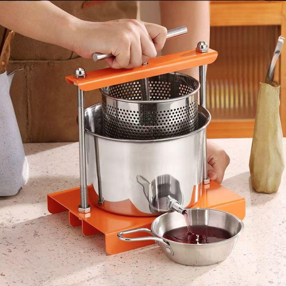 With Drip Basin Manual Juicer Fine Filter Mesh Honey Press Machine  Dumpling Filling