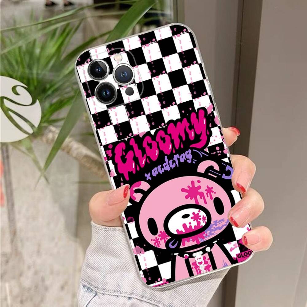 Милый G-Gloomy B-Bear Для IPhone 17 16 16e 15 14 13 12 11 Pro Max Mini Plus Чехол для телефона
