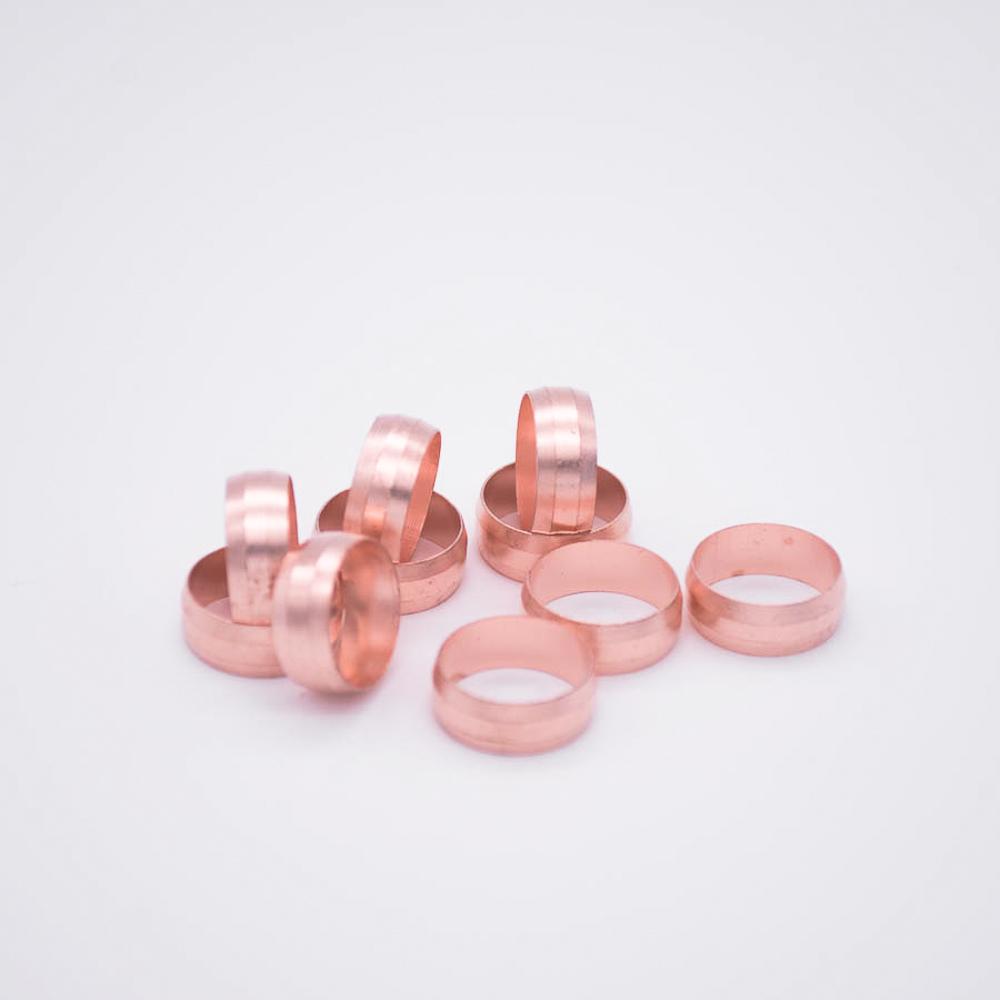 8 10 12 15 16 19 20 22 25 28mm Oil Ferrule Hole For Compression Union Fitting Water Gas Oil Assembly Sleeve Ferrule Ring Copper