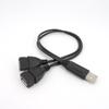 1 USB 2,0 штекер на 2-ходовой USB-разветвитель OTG адаптер питания данных разъем постоянного тока зарядный кабель удлинитель USB-порт