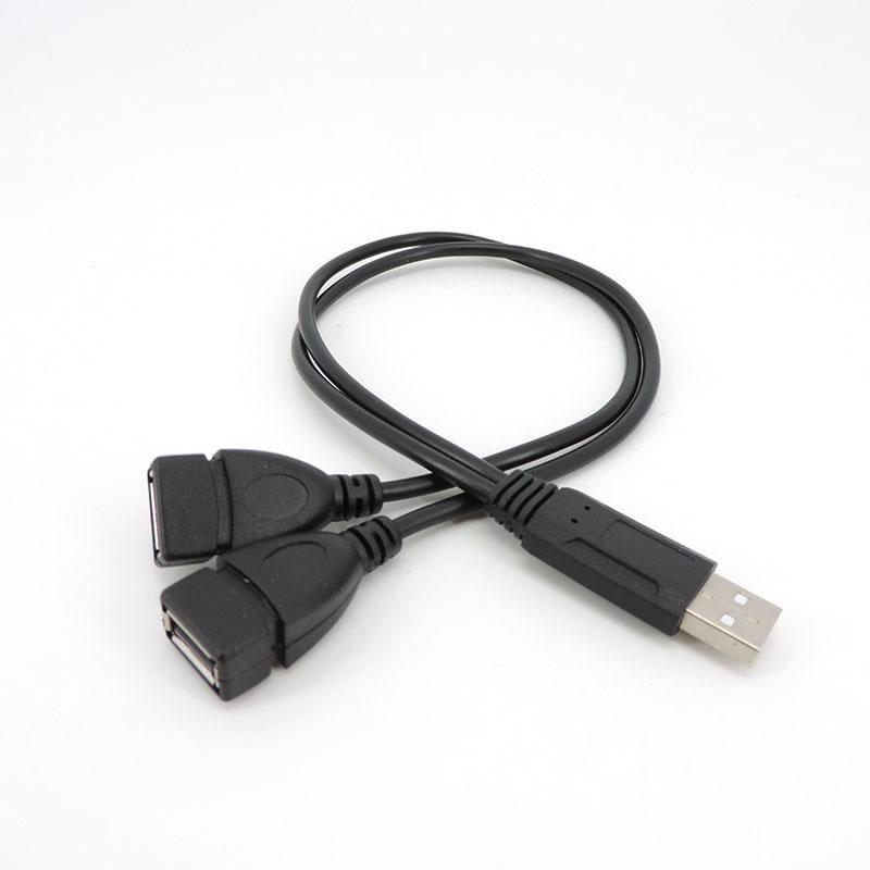 1 USB 2,0 штекер на 2-ходовой USB-разветвитель OTG адаптер питания данных разъем постоянного тока зарядный кабель удлинитель USB-порт