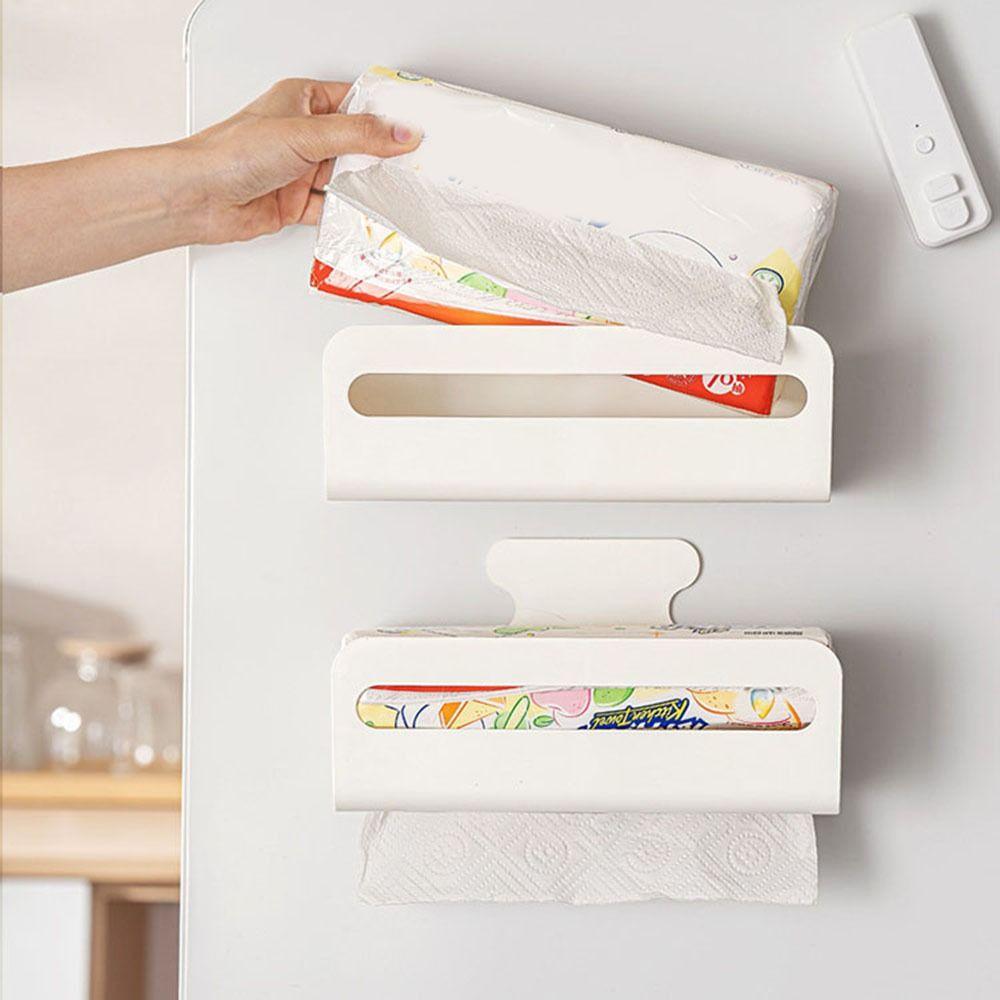 Large Capacity Magnetic Storage Box Wall Mounted Refrigerator Organizer  Bathroom