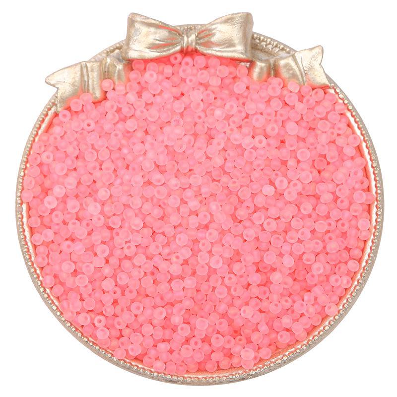 Изготовленные вручную высококачественные стеклянные матовые рисовые бусины для создания украшений из бисера своими руками.