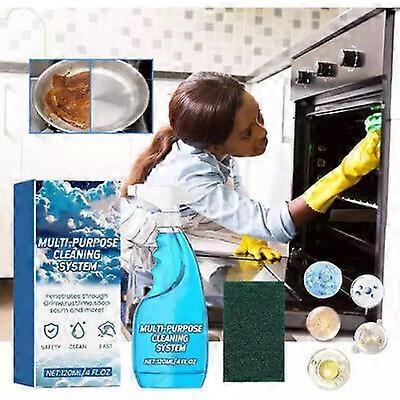 Splash Foam Spray,Multi-Purpose Cleaner, Splash Spray All Purpose Cleaner,Tablets & Spray Bottle Oven Cleaner, Multi-Purpose Cleaning System for Kitch