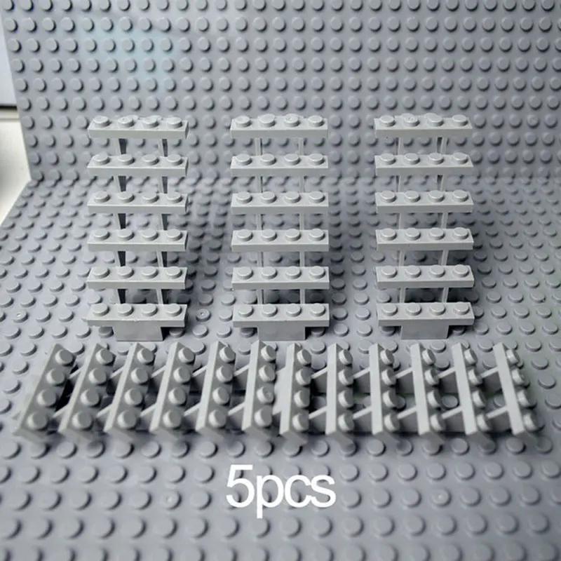 5pcs Staircase MOC Bricks 7x4x6 House Stairs Straight Open 30134 Steps Ladder Modular My City Building Block DIY Bricks Toys