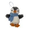 Плюшевый шарф-брелок «Синий пингвин» для подарка