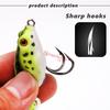 1PCS Frog Fishing Lures Soft Topwater Baits for Bass Snakehead Saltwater Freshwater Fishing
