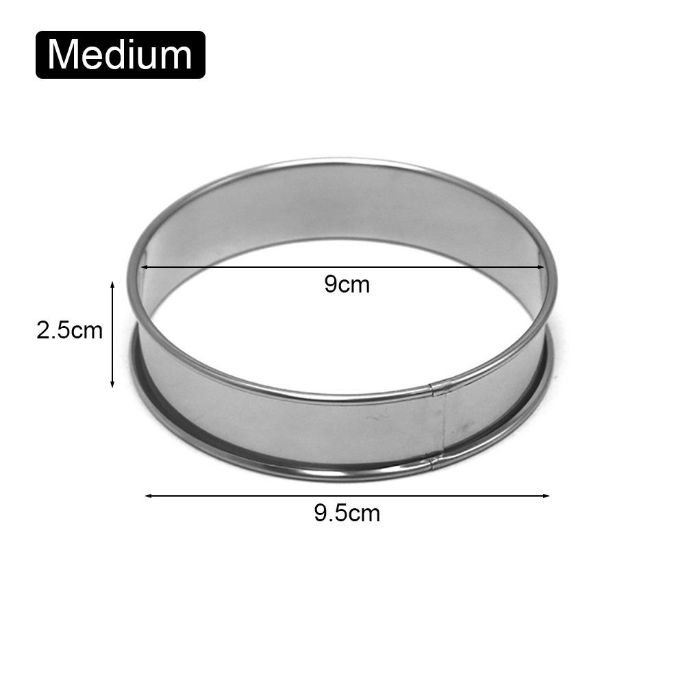 1 шт., нержавеющая сталь, кольца для кексов, фруктовый пирог, торт, печенье, круглая форма
