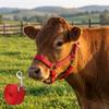 Adjustable Horse Halter Nylon Livestock Strap Animal Bridle Cow Halter with Lead  Outdoor Use