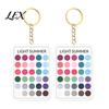 Outfit Color Reference 2Pcs Palette Keychain Pendant, Clear Acrylic Season Analysis Swatches Matching Tool Keychain, Card, Gifts for Fashion Lovers
