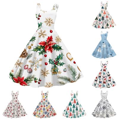 Женское модное печатное сексуальное коктейльное платье без бретелек в готическом стиле в стиле панк-винтаж