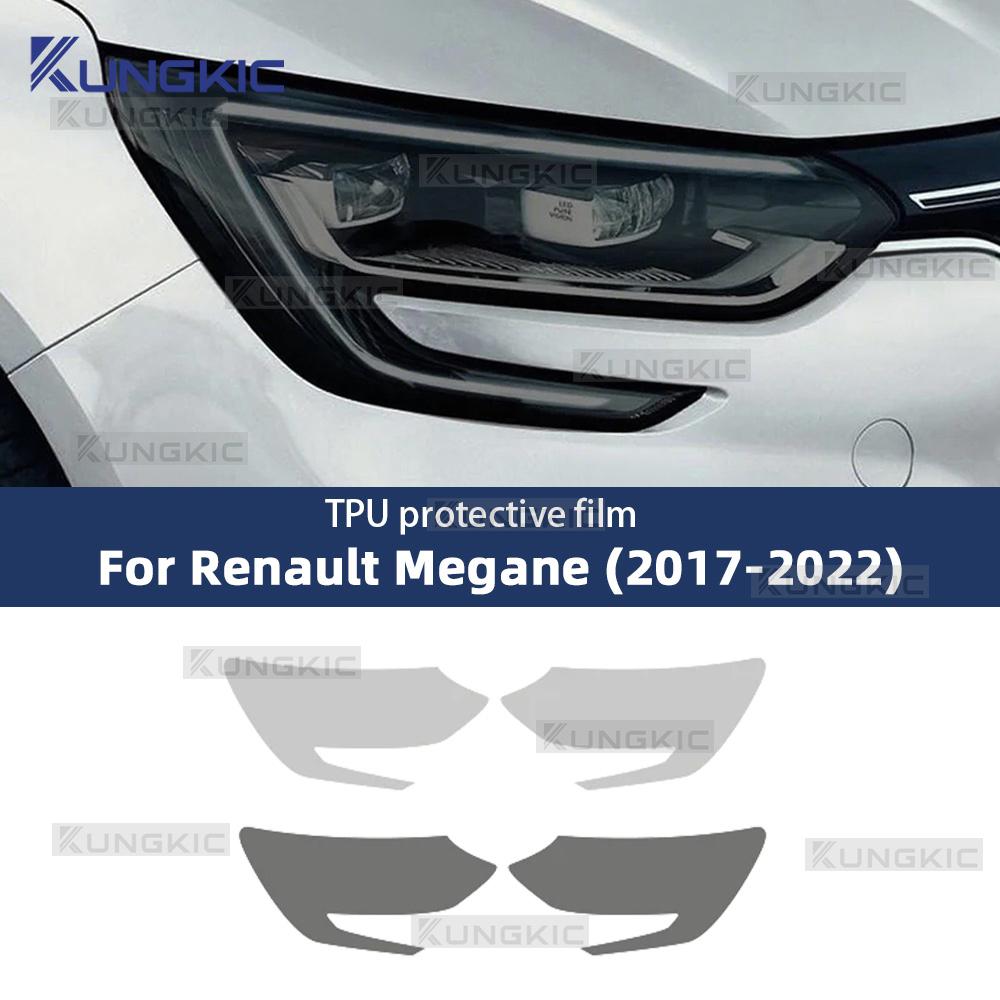 Защитная пленка для фар из дымчатого черного ТПУ для Renault Megane 4 2017-2022